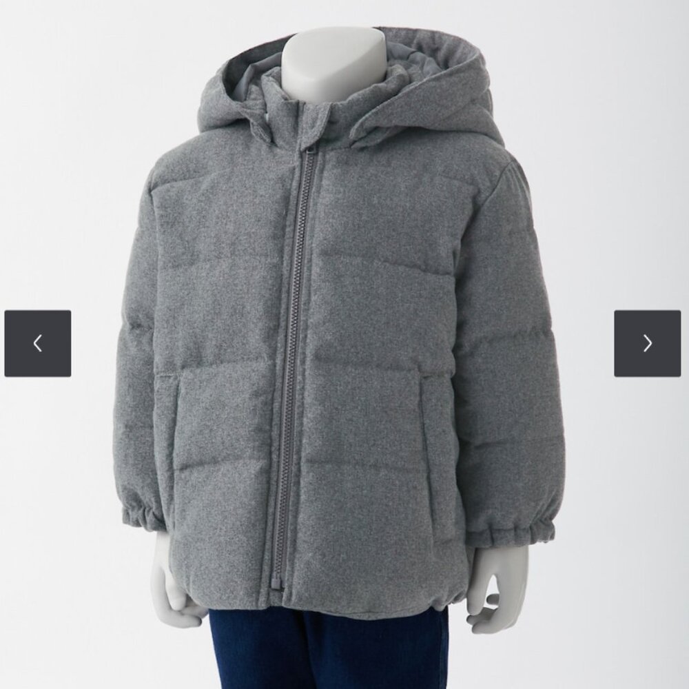 MUJI Kids Puffer Jacket – Grey – Size 110